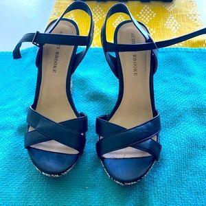 Audrey Brooke wedge sandals